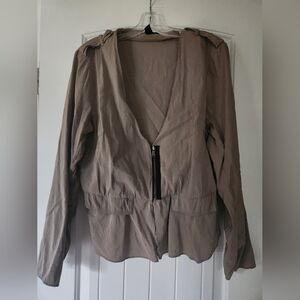 Khaki blouse (#172)